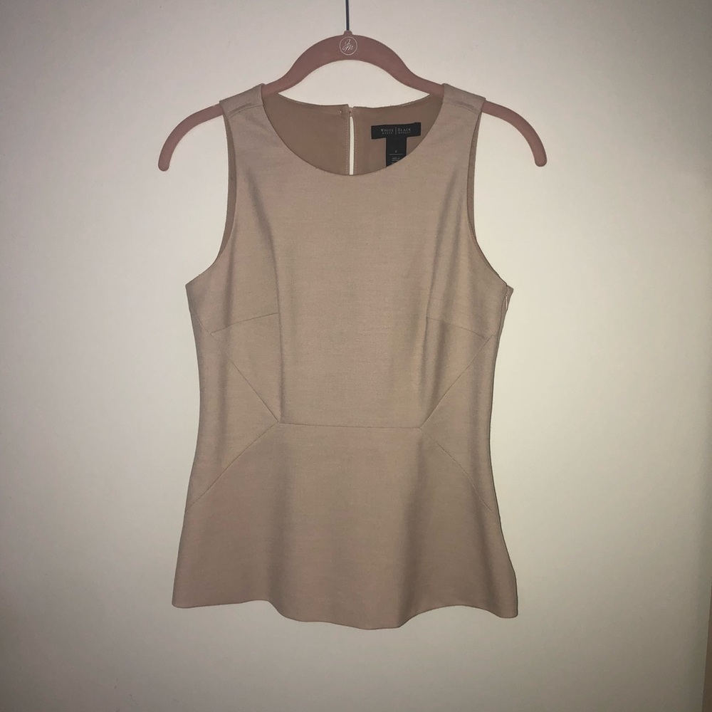 White House Black Market Tan Tank Top